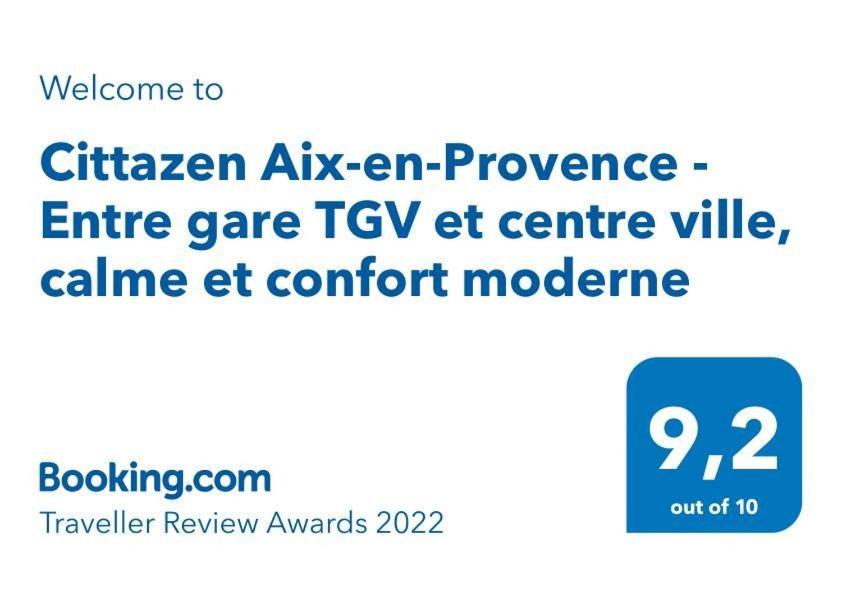 Cittazen Aix-En-Provence - Entre Gare Tgv Et Centre Ville, Calme Et Confort Moderne Екстериор снимка